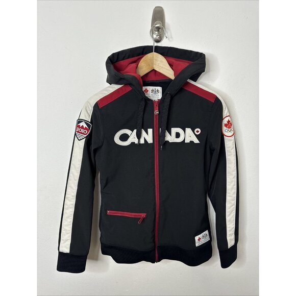 Canada Olympic Jacket Hudson’s Bay Women’s S Full Zip Black 2010 Podium - Picture 1 of 8